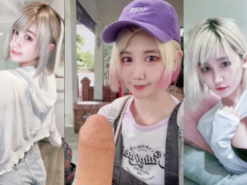 卡哇伊Coser「四月桐」男友視角玩超大，「無碼吹吹」網教育：「要用舔的！」