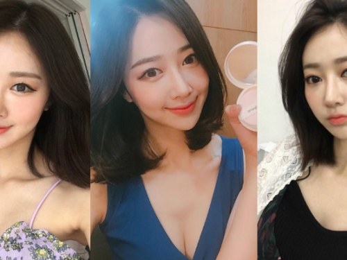 「隱乳系正妹」低胸背心乳溝若隱若現，「雪白嫩乳」差點跟著掉出來啦！