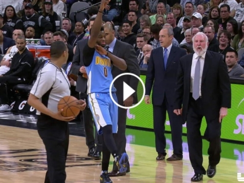 [影片]金塊中二菜逼八 模仿裁判叫馬刺教父OUT