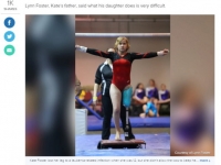 罹癌截肢左腿　體操美少女裝義肢重返場上征服觀眾