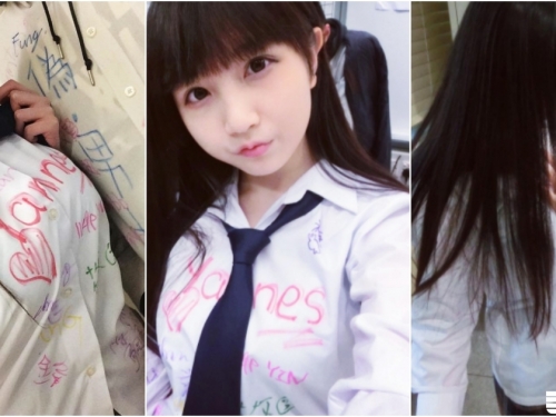 嘴嘟嘟奶肉肉！「大胸學生妹」人緣太好！畢業當天一堆人想「在她奶上簽名」！
