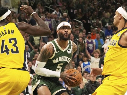 NBA季後賽》特倫特9顆三分彈轟37分寫2項隊史紀錄 公鹿氣走溜馬收首勝