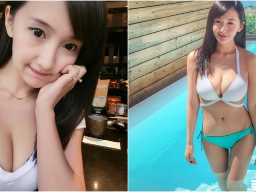 32F的日常！台灣「巨乳妹子」日常好豐滿！比基尼下「性感曲線」太犯規啦！