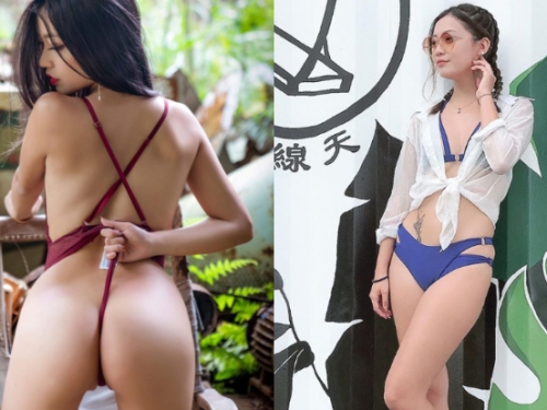 若隱若現神祕帶！「朱禹潔Yujie」無暇美背嫩尻力挺，更犯規提丁字褲要大家看清楚！