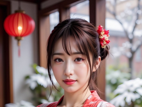 Hot Japanese Girl Wearing Sexy Kimono - 2