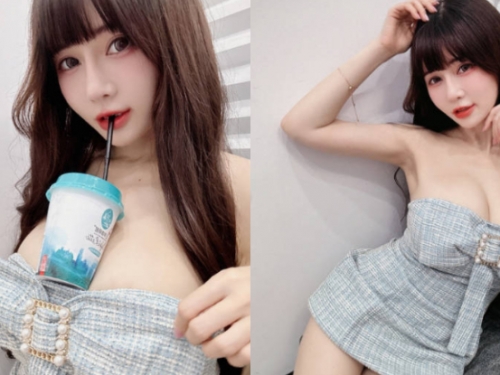 小香正妹「安希」親送厚禮，「奶香杯架」全民搶拆箱！