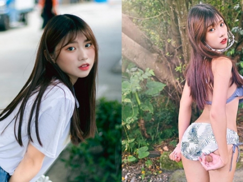 可愛祖宗！「蘇姵皊」水汪大眼回眸喬褲褲，性感姿態讓人讚嘆「發育成功」！