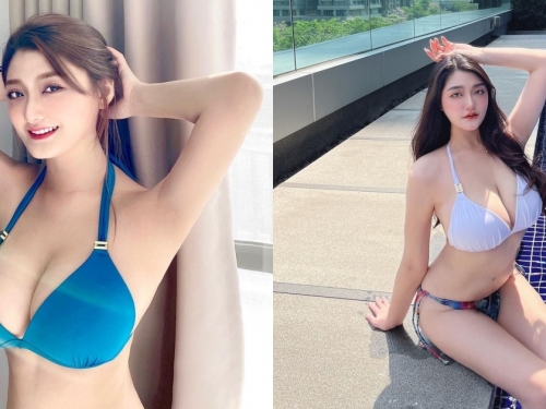 台中度假酒店出現「巨乳正妹」！上圍份量超兇猛，白皙美體好撩人！