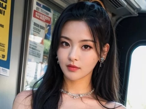 美女的街邊露出二
