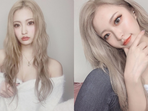 好想征服！冷豔櫻花妹「奶茶髮色」太搶眼，平口裝的視角好火辣！