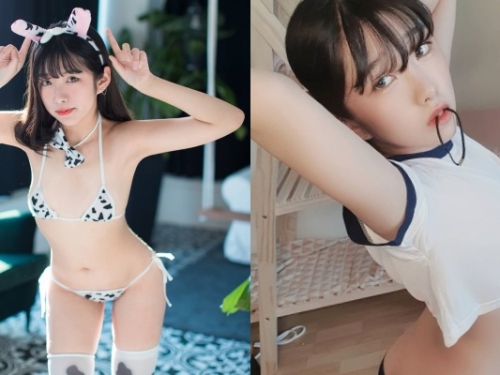 南韓美模 Sonson 上半身清純、下半身誘人！放風「蜜桃臀」曬反差魅力
