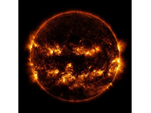 NASA萬聖節禮物：調皮的南瓜太陽