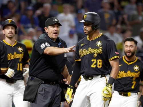 MLB》海盜老將范姆選保送大秀「帥氣甩棒」竟引發雙方板凳清空