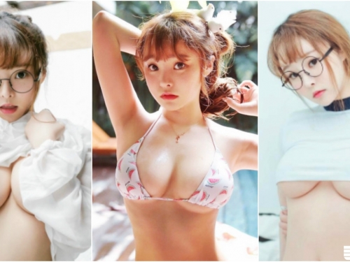 肚子都餓了！白皙正妹「童顏大包子」看起來太美味！鮮嫩美乳形狀「飽滿溢出」！