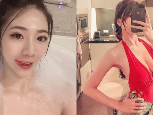 無處不辣！E奶正妹「Jasmine茉莉」在家也要深V爆乳，辣到國外超犯規～
