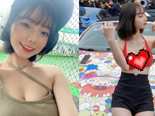 JKF 百大女神「啾啾」現身 CAR WALK 愛車嘻哈派對！「紅色穿搭」讓網友陷入瘋狂