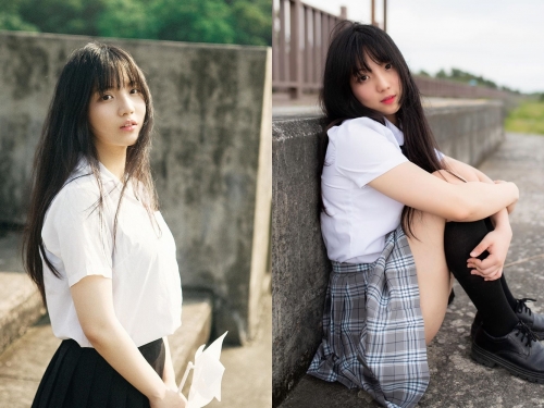 透明感突破天際！台南女中正妹「璇」清純制服造型讓人秒戀愛　果然可愛就是正義啊