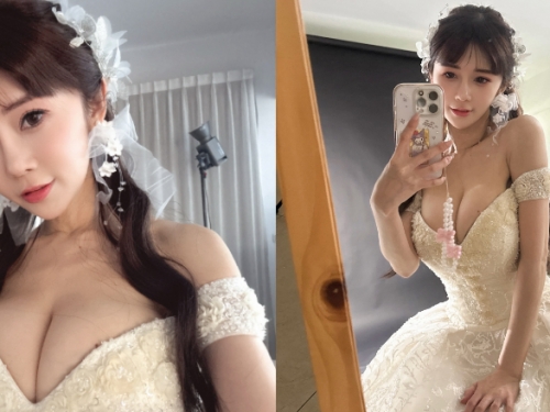 請嫁給我！巨乳甜心《安希Anxi》穿上婚紗實現粉絲結婚夢
