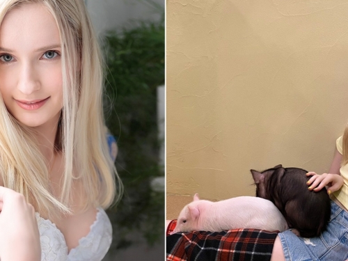 白肌美妖精！　長腿C罩杯歐洲美少女「艾瑪・羅倫斯」AV出道！