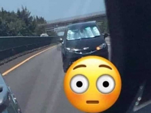 國道後照鏡驚見後車這一幕 網嚇傻：觀落陰模式啟動