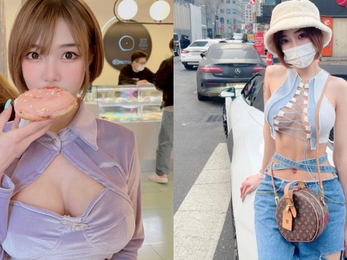 「人型芭比」逛街穿衣有夠狂！甜美火辣從泰國紅到韓國去，「爆乳馬甲線」好無敵！