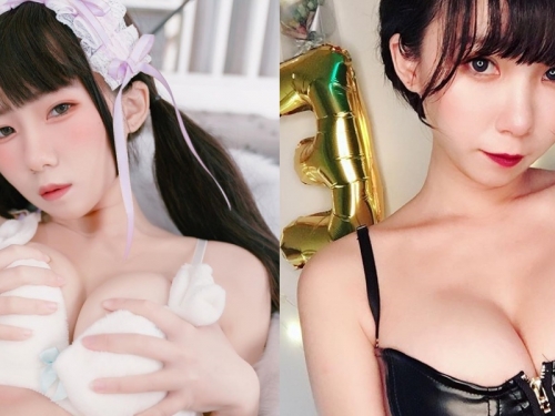 E 奶小隻馬「于心」超敢脫！各種大尺度、超色氣「捏、揉、摸」把粉絲撩得慾火難耐了...