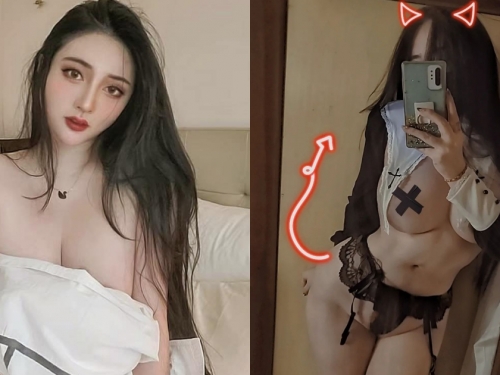 巨乳護理師「黃靜」想要壞壞！遮點辣秀白嫩裸肌，「細腰翹臀」曲線驚人！