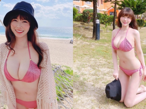 夏天就要比基尼！「白皙美乳妹」墾丁漫步大露窈宨曲線，超養眼畫面讓人想衝一波