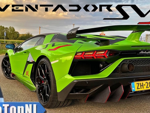 藍寶堅尼「最強大牛」Aventador SVJ 無限速高速公路飆速！外頭風景後退的速度你會怕......