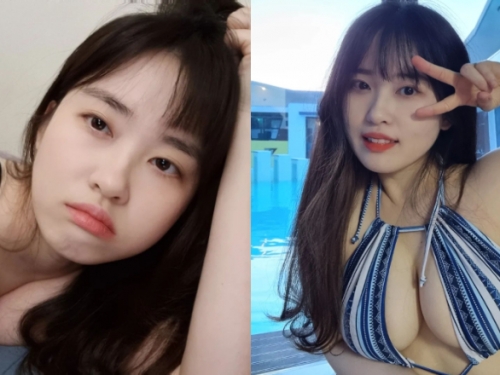 白嫩「微肉正妹」乳量太豐滿　大到趴在床上也壓不扁！