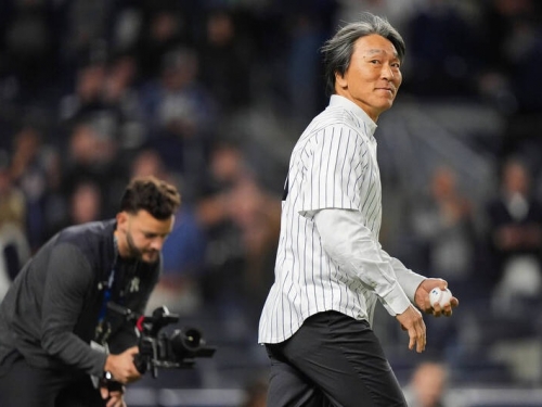 MLB》「酷斯拉」魔咒？ 日本名將松井秀喜開球、洋基慘吞5連敗