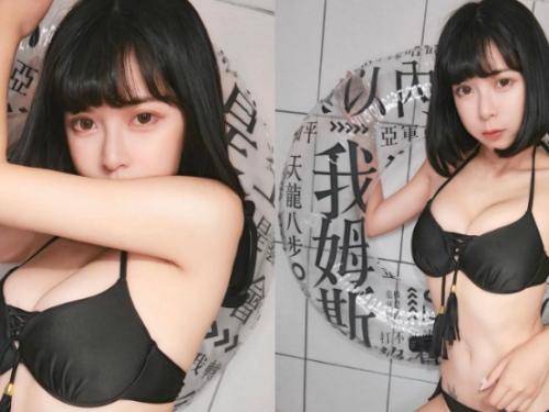來玩水！「糖糖Chubby」雨天貼心奉上銷魂冰奶，「兩大球」讓男粉眼福超飽！