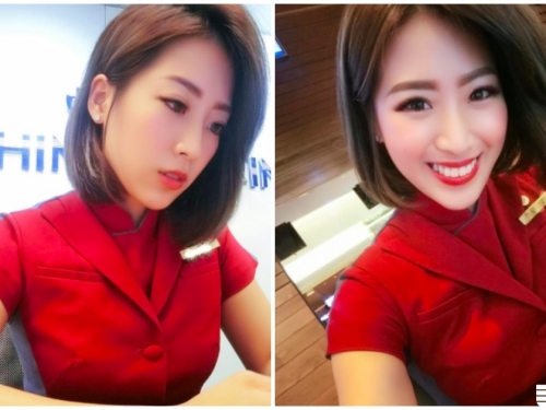 華航超甜美地勤Grace！這笑容太療癒，把旅客都融化了！
