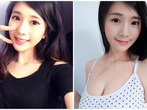 超正深溝大胸直播主！放送兇暴好身材：來一個親一個！