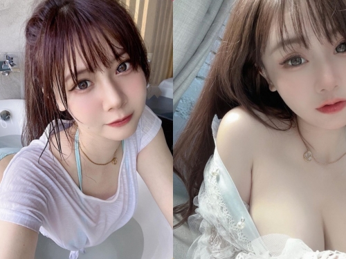 正妹「小林兒」白色薄紗美乳超吸睛，「胸前白嫩畫面」讓人著迷！