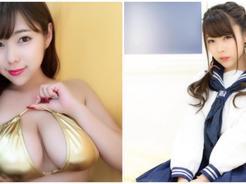 超科學巨乳高中生！100cm「G級魔乳」結城千佳豪邁身材連攝影師都震驚了！