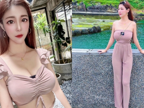 台銀正妹員工「Ting Yi」出遊照辣翻！平口連身褲展現「前凸後翹」迷人曲線！