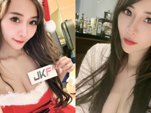 巨乳正妹樂樂「年終激安寫真」，透視體育服「乳量超巨」！