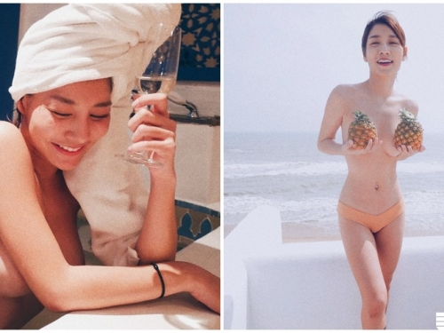胸部比鳳梨大！辣妹「雙乳白嫩又巨大」，惹火泡澡畫面也辣翻了！