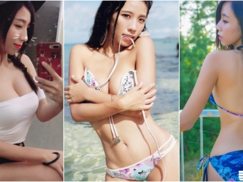一字領爆乳正妹！「美乳蜂腰」的絕妙好身材！連背影曲線都這麼殺啊！