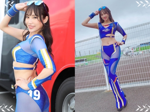 甜心賽車皇后「霧島聖子」曲線高挑笑容甜美　行走的衣架子無誤