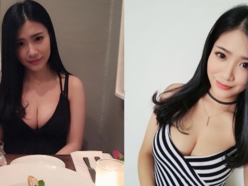 超福利男友視角！氣質姐姐低胸露「飽滿圓奶」　滿滿乳量令人招架不住！