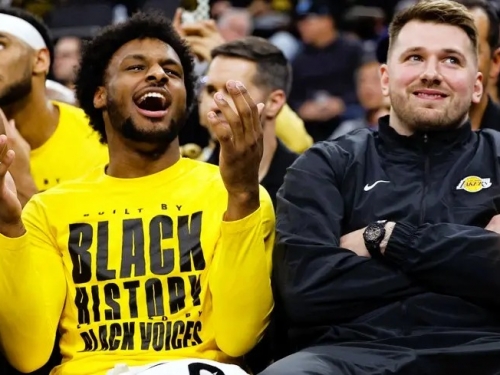 NBA》Doncic連LeBron之子Bronny也圈粉！破天荒投進生涯首記三分球