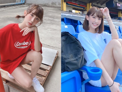 啦啦隊小甜心！「粿粿Ｍeigo」清甜笑顏惹人愛，不穿褲褲只好讓腿控大飽眼福！