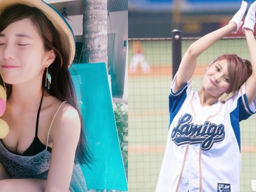 Lamigo正妹「琳妲-林羿禎💕」甜蜜蜜為你打氣～初三正能量融化粉絲的心！