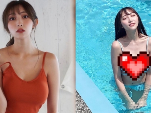 理想姐姐「辻莉莉莎」寫真側拍曝光！泳池中掉出「G 級上圍」畫面辣翻