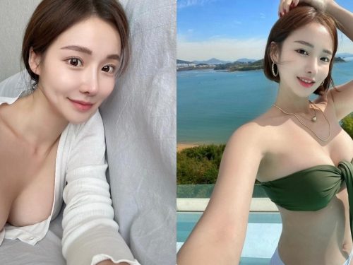 人氣正妹「趴下後...即將走光」，衣服敞開「美乳視角好清楚」！
