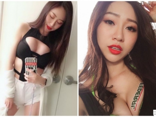 火辣正妹展場上超兇暴！進場時大爆奶「Ｑ彈美乳成焦點」！