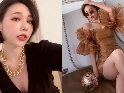 小露酥胸的性感！甜美短髮正妹「淋雨(Rainy)」穿搭時尚，各種「霸氣小心機」超撩人！