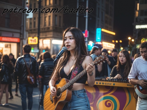 busking + girl2